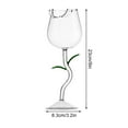 thumbnail image 1 of Kedshhgu Clearance Rose Red Wine Cup High End Glass Wine Cup Tall Cup, 1 of 2