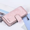 thumbnail image 1 of Kedshhgu Women's Wallet, Women's Frosted Women's Wallet Zipper Coin Purse Photo Card Women's Long Wallet, 1 of 4