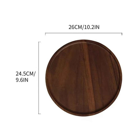 Kedshhgu Wooden Tray Household Solid Wood Dessert Tray Cup Water Cup Tea Tray Wooden Storage Tray