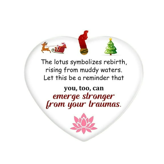 Kedshhgu Funny Christmas Ornament Christmas Tree Quotes Decorative Pendant Christmas Gifts for Colleagues, Family, and Friends