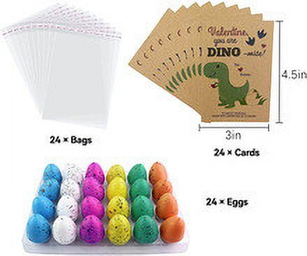 Kedshhgu Hatching Dinosaur Eggs Valentines Day Cards for Kids School ...