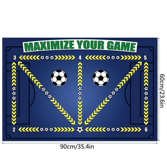 Kedshhgu Indoor Soccer Training Mat, Football Ball Step Footwork Performnce Mat, Non-Slip Silent Equipment for All Ages to Improve Speed, Strength and Coordination, Multiple Sizes