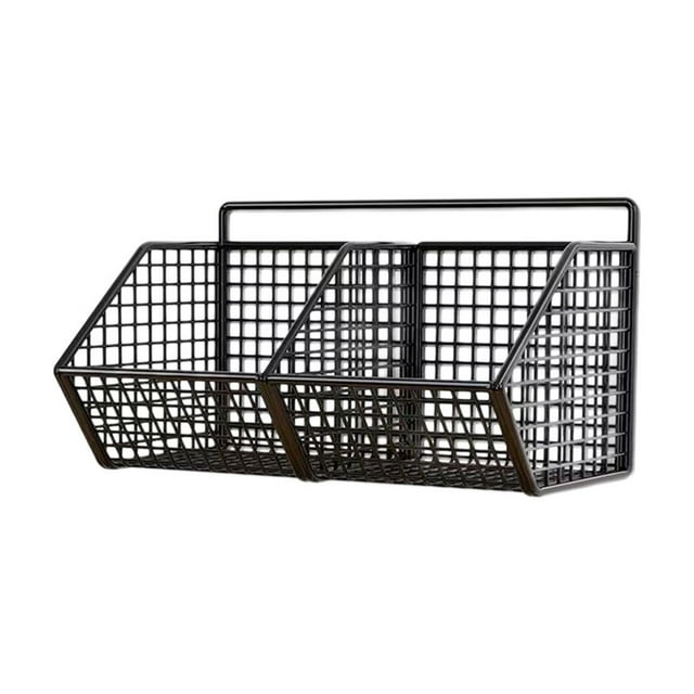 Kedshhgu Iron Kitchen Vegetable Storage Rack, Space Saving and Multi-Purpose, Hanging Fruit Basket and Produce Vegetable Storage Rack, Suitable for Kitchen or Pantry