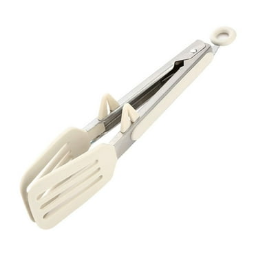 Kedshhgu Kitchen Tongs for Cooking with Non-Stick Silicone Tips, Mini Serving Tongs for Nonstick Pans, for Kitchen Home Restaurant