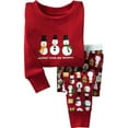 thumbnail image 1 of Kedxroy Boys Girls Christmas Pajamas Toddler Kids Holiday Pjs Sets Cotton Chirldren Clothes Sleepwears(Red,6-7 Years), 1 of 7
