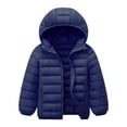 thumbnail image 1 of Kedxroy Boys Girls Winter Jacket with Hooded Warm Snow Toddler Outer Clothing(Navy,4-5 Years), 1 of 2