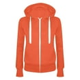 thumbnail image 1 of Kedxroy Women's Zip Up Y2K Hoodies Casual Long Sleeve Track Jackets With Pockets(Orange,M), 1 of 2