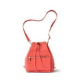 thumbnail image 1 of Kedzie Aries Convertible Bucket Bag 3-Way Backpack Crossbody Strap Purse, Coral (Women's), 1 of 8