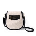 thumbnail image 1 of Kedzie Camden Fireside Crossbody Bag Vegan Leather Mini Messenger Handbag Shoulder Bag, Ivory (Women's), 1 of 7