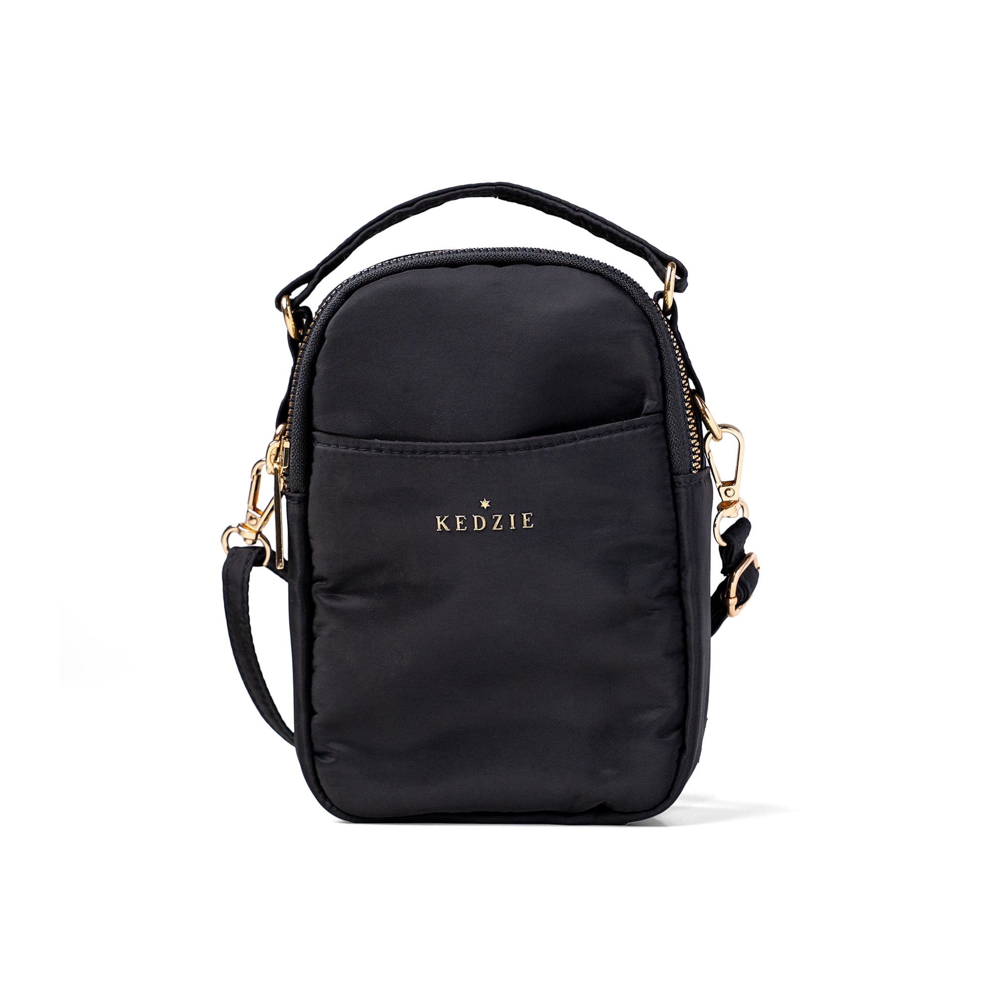 Kedzie Crosstown Multi-Pocket Crossbody Bag, Black (Women's)