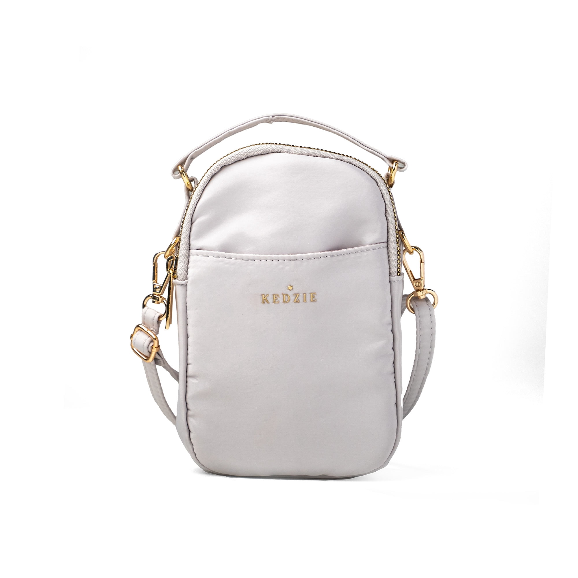 Kedzie Crosstown Multi-Pocket Crossbody Bag, Gray (Women's)