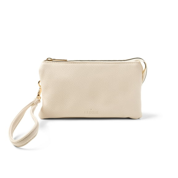Kedzie Eclipse Convertible Wallet Crossbody Bag in Vegan Leather, Bone (Women's)