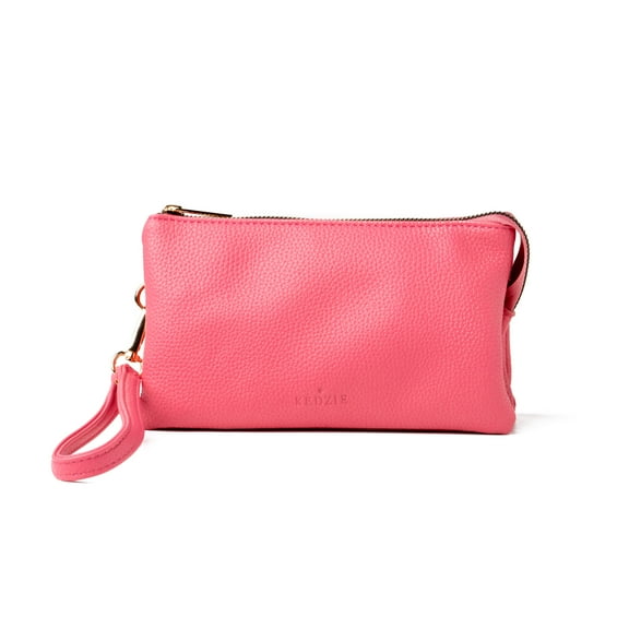 Kedzie Eclipse Convertible Wallet Crossbody Bag in Vegan Leather, Pink (Women's)