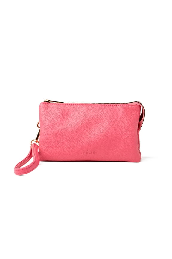 Eclipse Convertible Wallet Crossbody Bag in Vegan Leather, Pink (Women's)