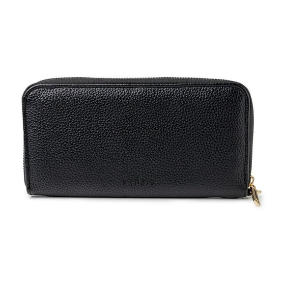 Kedzie Eclipse Zip-Around Clutch Credit Card Holder Smartphone Wallet, Black (Women's)