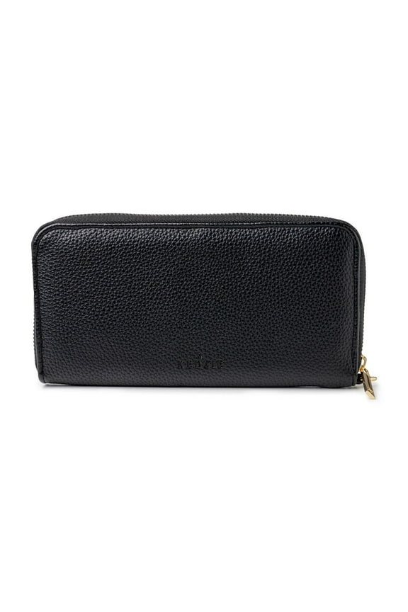 Eclipse Zip-Around Clutch Credit Card Holder Smartphone Wallet, Black (Women's)