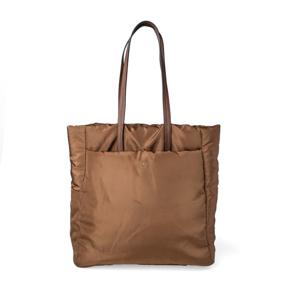Kedzie Loft Shoulder Bag, Vegan Leather Hobo Handbag with Adjustable Strap, Tan