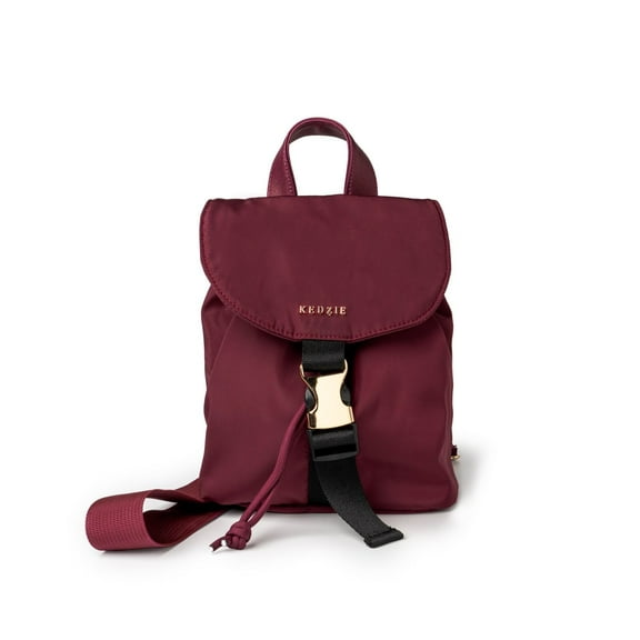 Kedzie Mali Convertible Backpack Sling Crossbody Bag, Burgundy (Women's)
