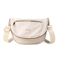 thumbnail image 1 of Kedzie Quinn Crossbody Bag, Woven Fabric Crossbody Purse with Adjustable Strap, Ivory, 1 of 5