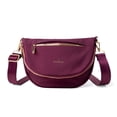 thumbnail image 1 of Kedzie Quinn Crossbody Bag, Woven Fabric Crossbody Purse with Adjustable Strap, Plum, 1 of 5