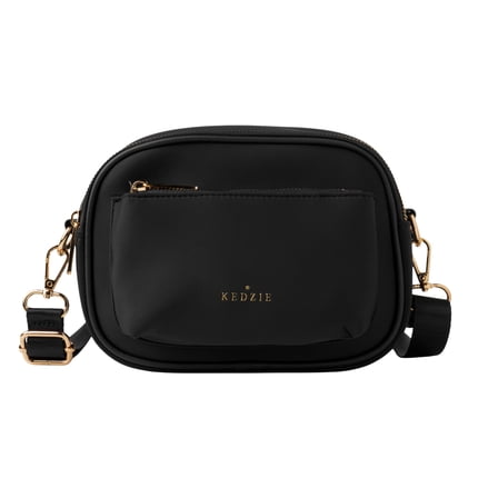 Kedzie Sloane Crossbody Bag Water Resistant, Black (Women's)