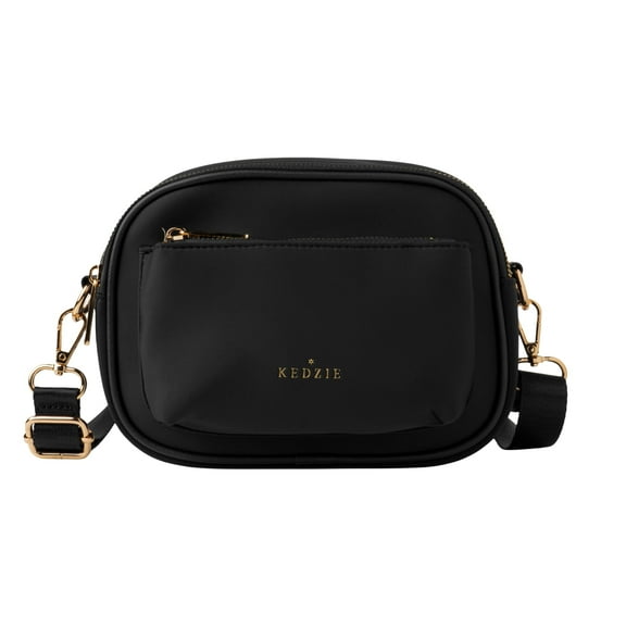 Kedzie Sloane Crossbody Bag Water Resistant, Black (Women's)