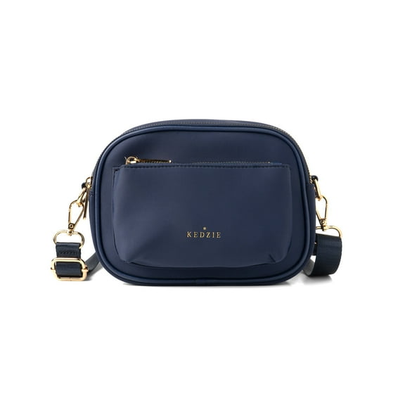 Kedzie Sloane Crossbody Bag Water Resistant, Navy (Women's)