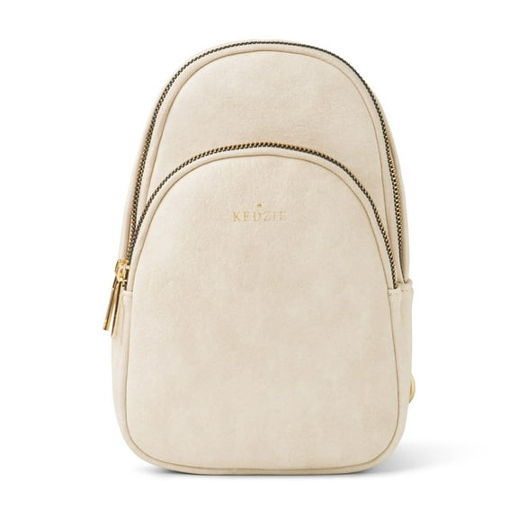 Kedzie Sunset Sling Bag Soft Vegan Leather Crossbody Bag Cell Phone Purse, Shell (Women's)