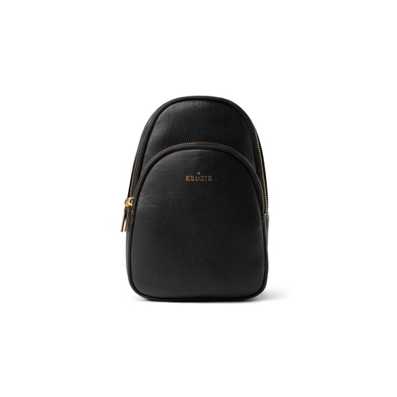 Kedzie Women's Convertible Sling Crossbody Bag with Adjustable Strap, Black