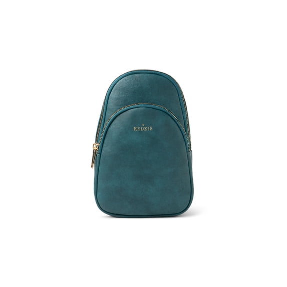 Kedzie Women's Convertible Sling Crossbody Bag with Adjustable Strap, Teal