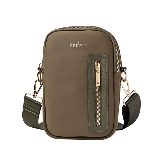 Kedzie Women's Neoprene Convertible Sling Bag with Adjustable Strap, Olive