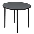 thumbnail image 1 of Kee 30" Round Folding Breakroom Table- Grey/ Black, 1 of 5