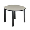 thumbnail image 1 of Regency Kee 36 in. Medium Round Breakroom Table- Maple Top, Black Legs, 1 of 3