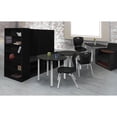 thumbnail image 1 of Kee 42" Round Breakroom Table- Ash Grey/ Chrome, 1 of 3