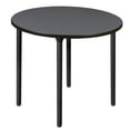 thumbnail image 1 of Regency 42 in. Medium Round Breakroom Table- Grey Top, Black Folding Legs, 1 of 5