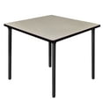 thumbnail image 1 of Kee 42" Square Folding Breakroom Table- Maple/ Black, 1 of 6