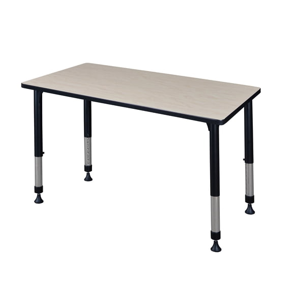 Regency Kee 42 x 24 in. Height Adjustable Classroom Activity Table- Maple