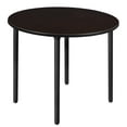 thumbnail image 1 of Kee 48" Round Folding Breakroom Table- Mocha Walnut/ Black, 1 of 5