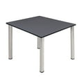 thumbnail image 1 of Kee 48" Square Breakroom Table- Grey/ Black, 1 of 4