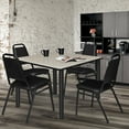 thumbnail image 1 of Regency Kee 48 in. Large Square Breakroom Table- Maple Top, Black Legs, 1 of 3