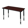 thumbnail image 1 of Regency 48 x 24 in. Height Adjustable Classroom Activity Table- Mahogany, 1 of 7