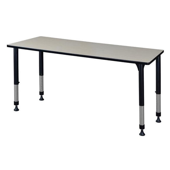 Kee Height Adjustable Classroom Table - Maple - 72 x 30 in.