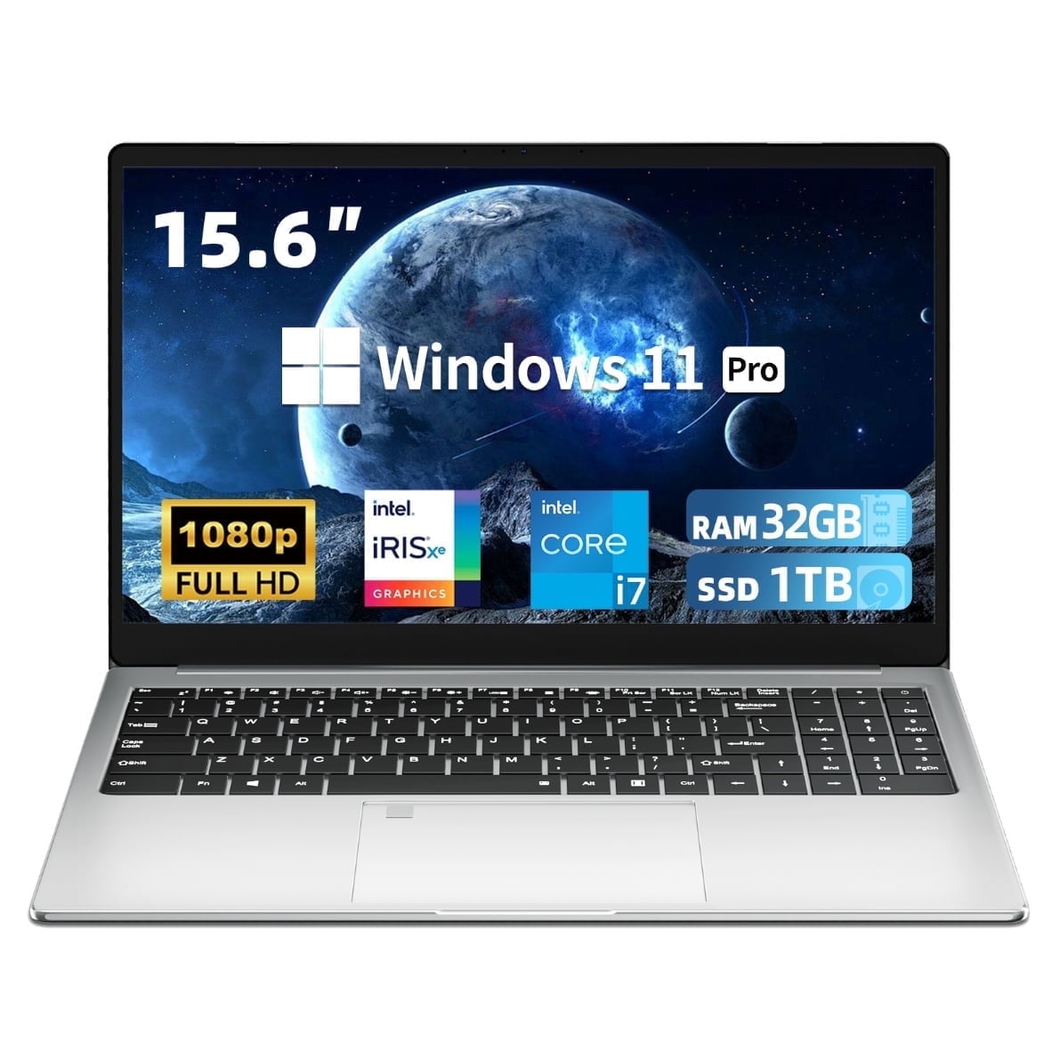 KeeUiU Laptop Computer, Intel Core i7, 32GB RAM 1TB SSD Gaming Laptop,Fhd 1920x1080,Windows 11 Pro,