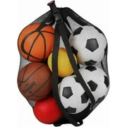 Keeble Outlets Soccer Ball Bag, 30 x 40 Inches with a Drawstring Closure, Extra Large Mesh Ball Bag