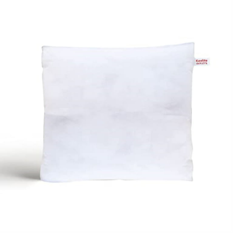 Keeble Outlets Throw Pillow Inserts - White, 18 x 18 inches, Set of 2  Indoor Decorative Pillow - Square Pillow Inserts for Couch, Sofa, Bed and  Chair 