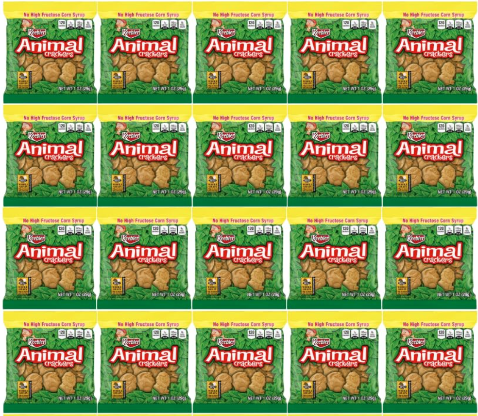 Keebler Animal Cracker Cookies 1 oz Bags, Pack of 20, Bundled By Shoppyway