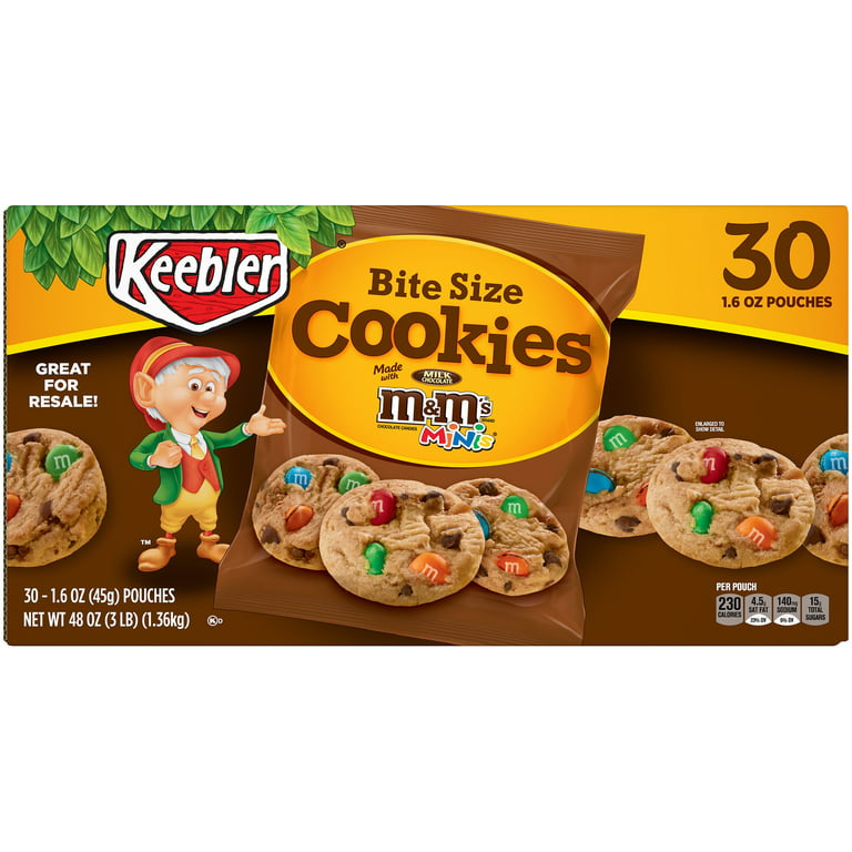 Keebler M M Cookie Packs 1.6 Oz Box Of 30 - Office Depot