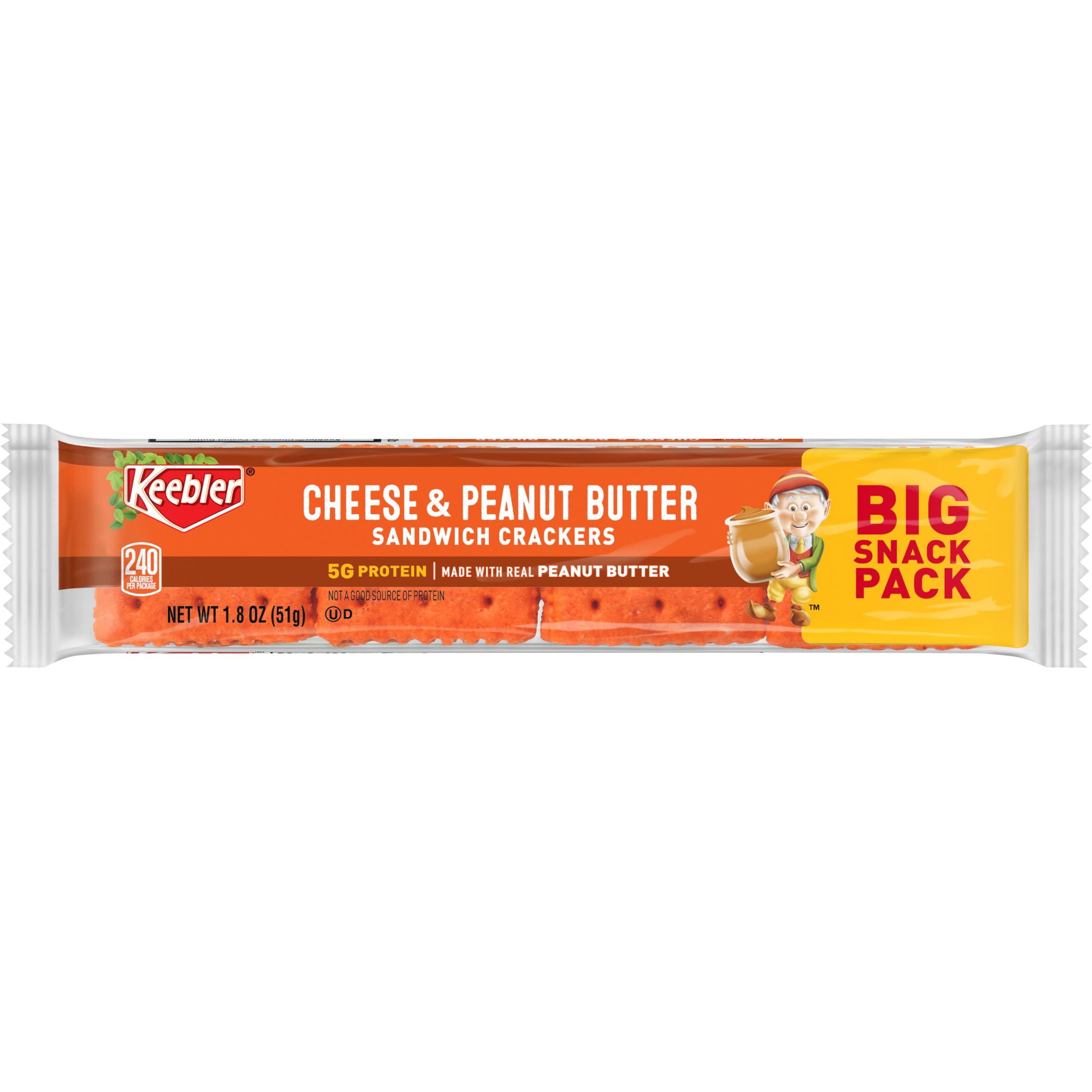 Keebler Cheese and Peanut Butter Sandwich Crackers, 1.8 oz