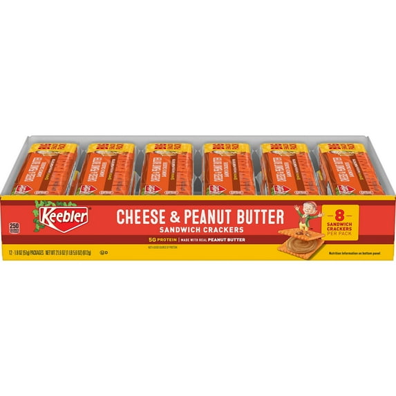 KEB CHEESE N PEANUT BUTTER CRACKERS 12CT