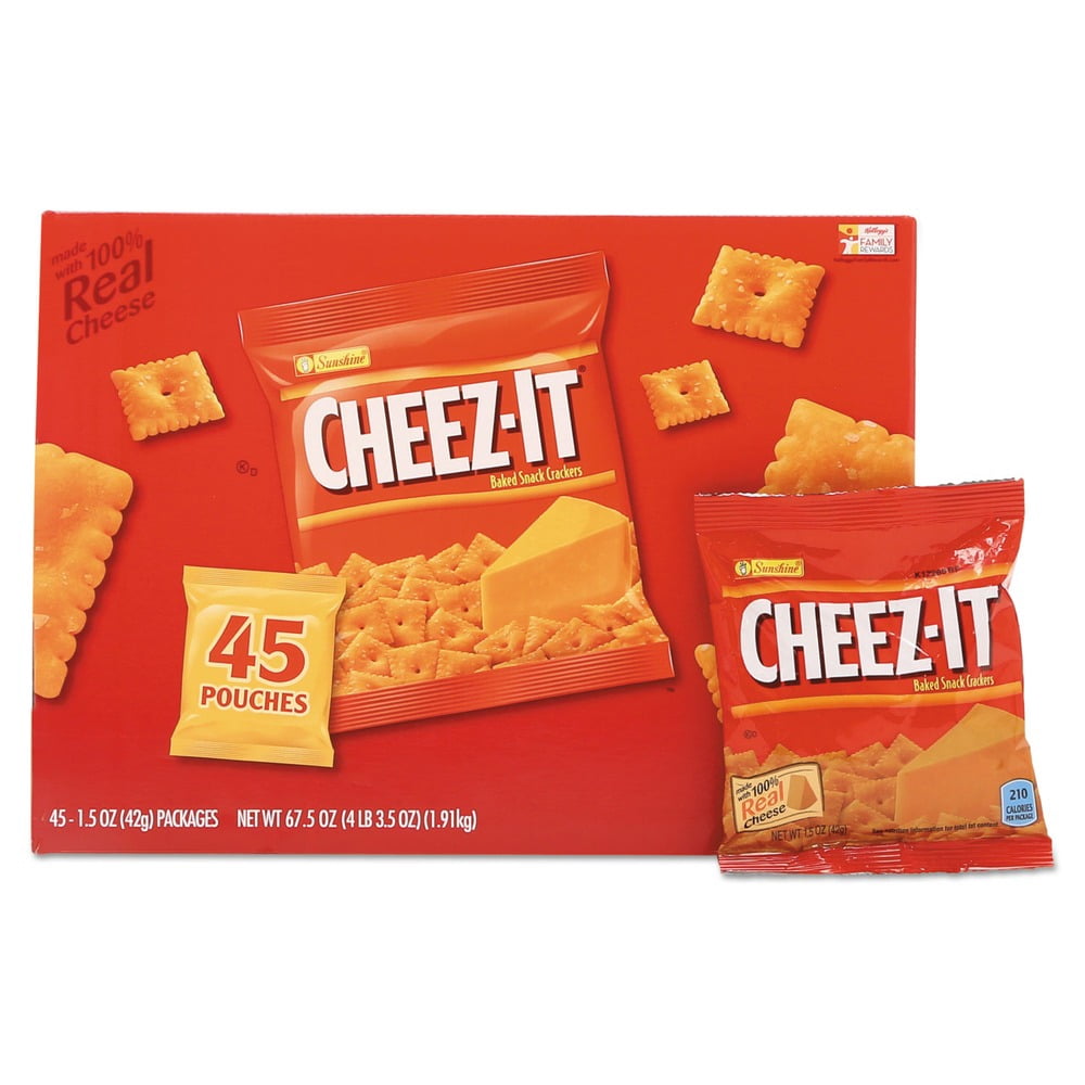 Sunshine 2410010201 1.5 oz. Pack Cheez-it Crackers - Original (45 /Carton)